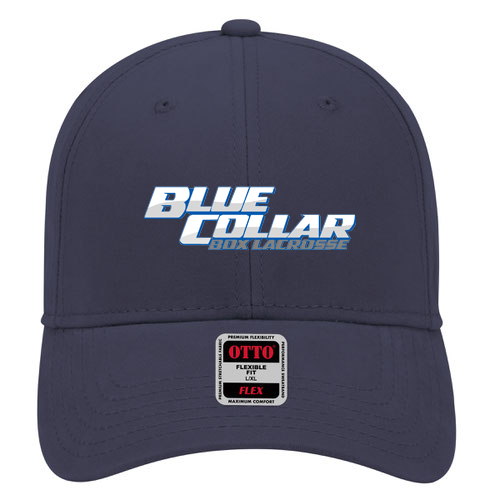 Blue Collar Box Lacrosse Flex-Fit Hat