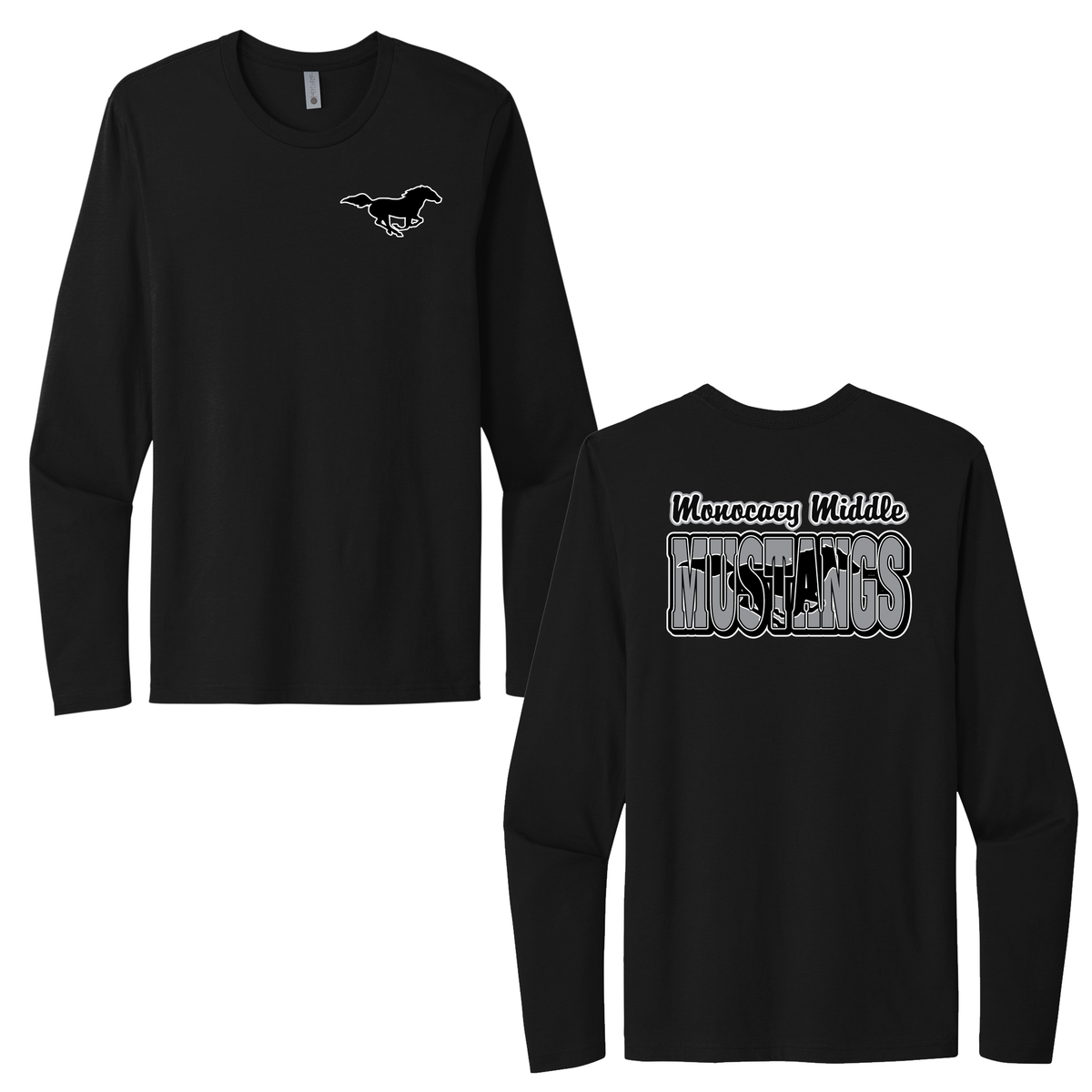 Monocacy Middle School Next Level Cotton Long Sleeve Crew