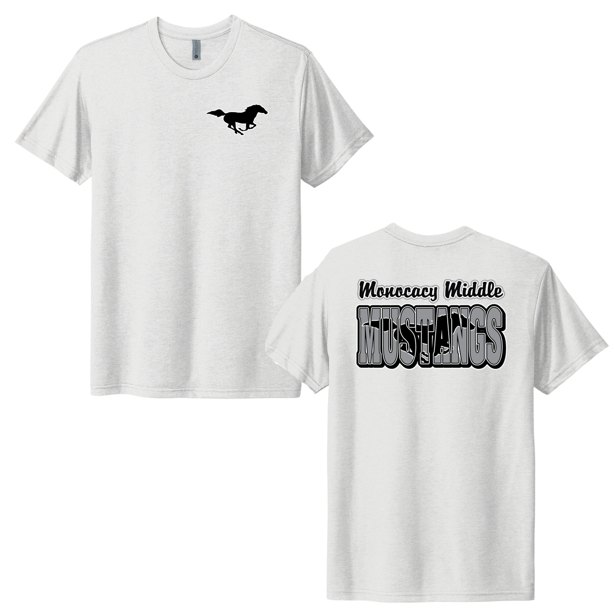 Monocacy Middle School Next Level Triblend Short Sleeve Crew