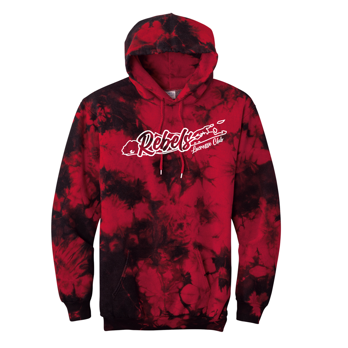 Rebels Lacrosse Crystal Tie-Dye Sweatshirt