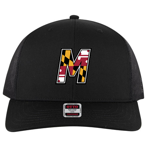 M Hockey Mid Profile Mesh Back Trucker Hat