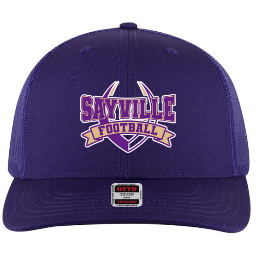 Sayville Football Mid Profile Mesh Back Trucker Hat