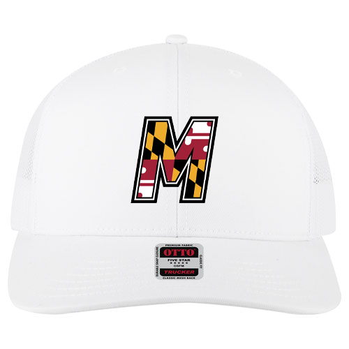 M Hockey Mid Profile Mesh Back Trucker Hat