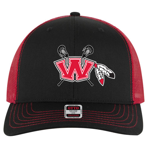 Weston Warrior Lacrosse Club Mid Profile Mesh Back Trucker Hat