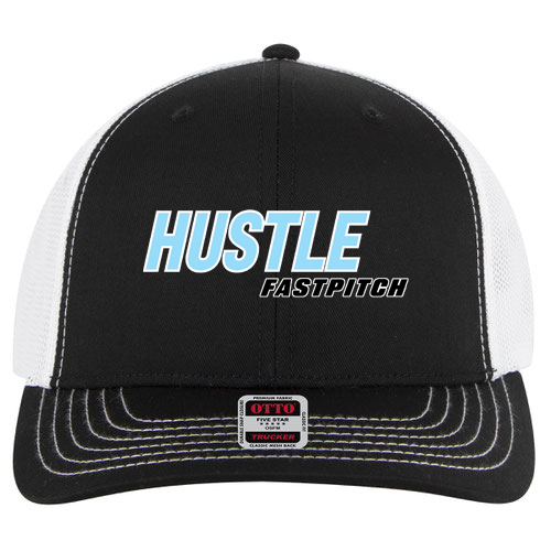 Hustle Fastpitch Mid Profile Mesh Back Trucker Hat