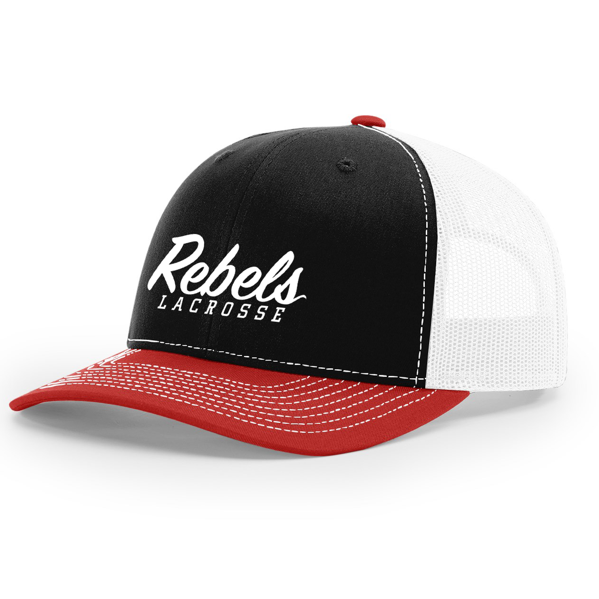 Rebels Lacrosse Richardson Snapback Trucker Cap