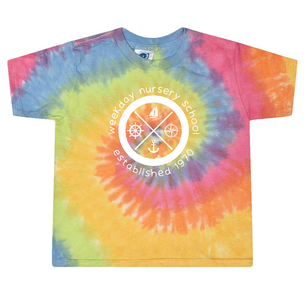 Weekday Nursery School Toddler Tie-Dyed T-Shirt