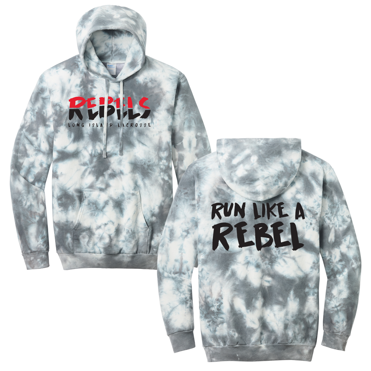 Rebels Lacrosse Crystal Tie-Dye Sweatshirt