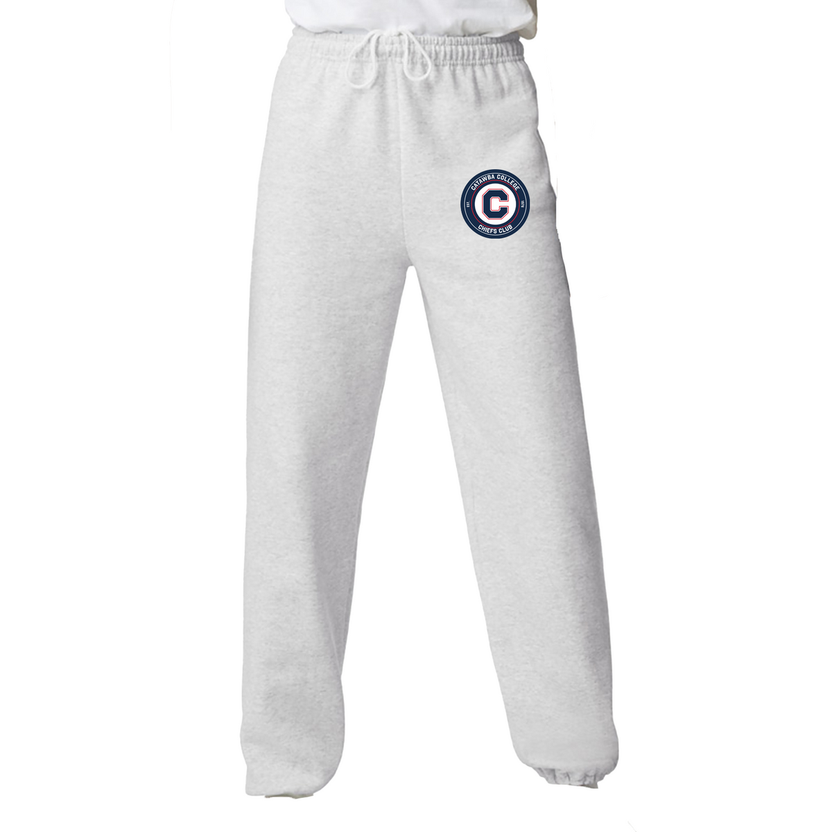 Catawba College Chiefs Club Heavyweight Elastic Bottom Sweatpants