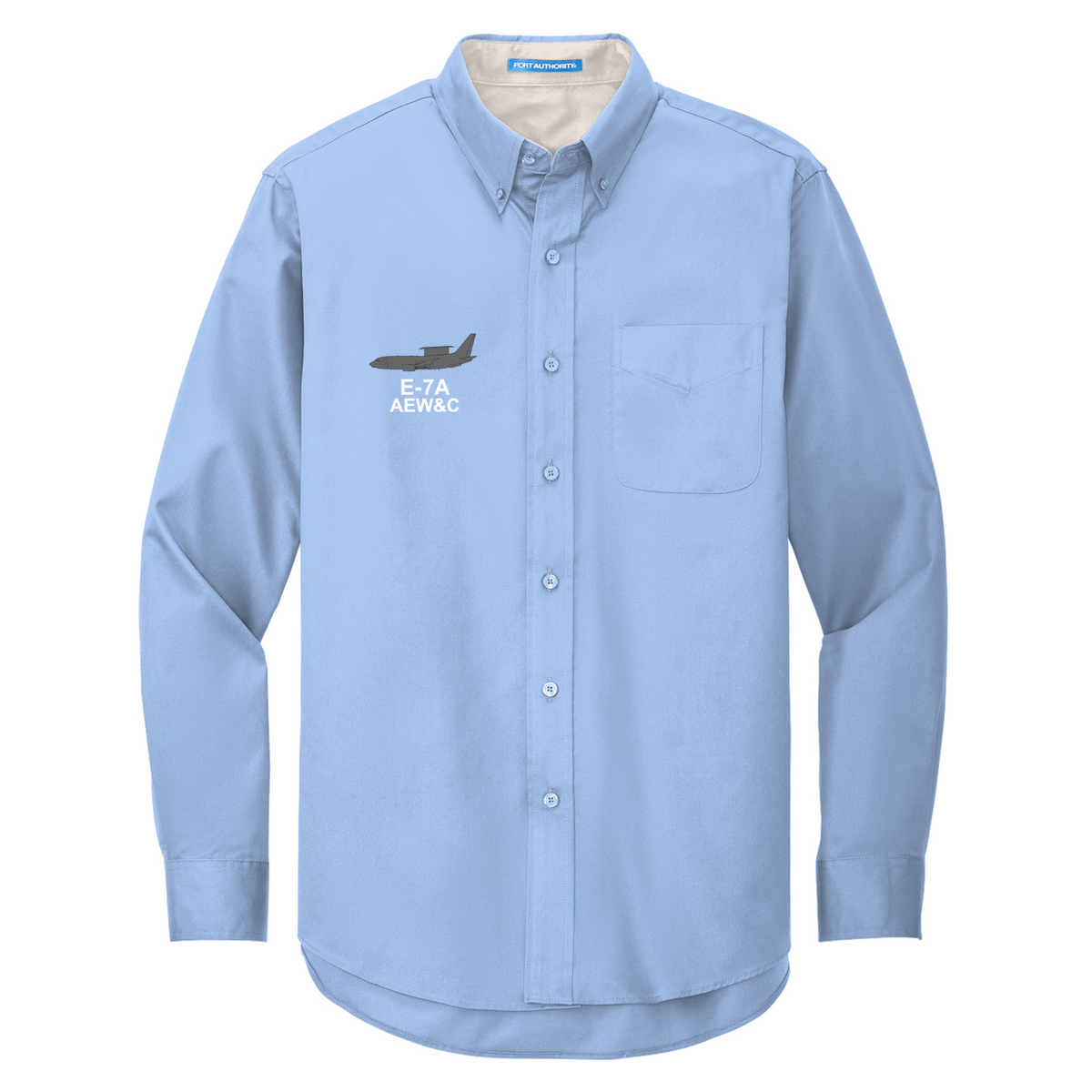 Boeing E-7A Program Port Authority Long Sleeve Easy Care Button Down Shirt - TALL Sizes Available