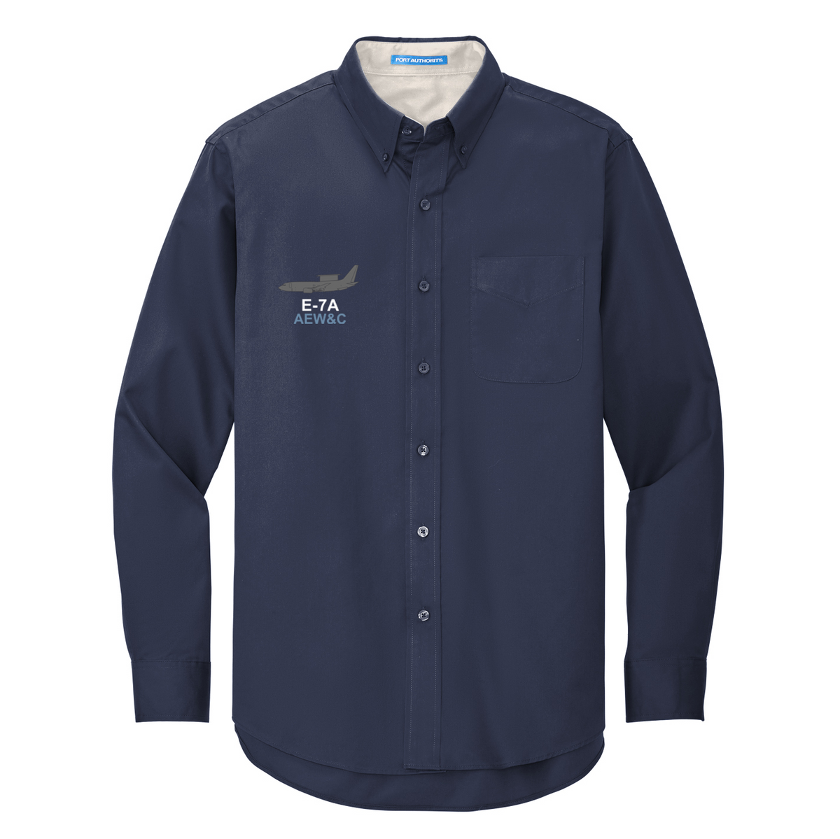 Boeing E-7A Program Port Authority Long Sleeve Easy Care Button Down Shirt - TALL Sizes Available