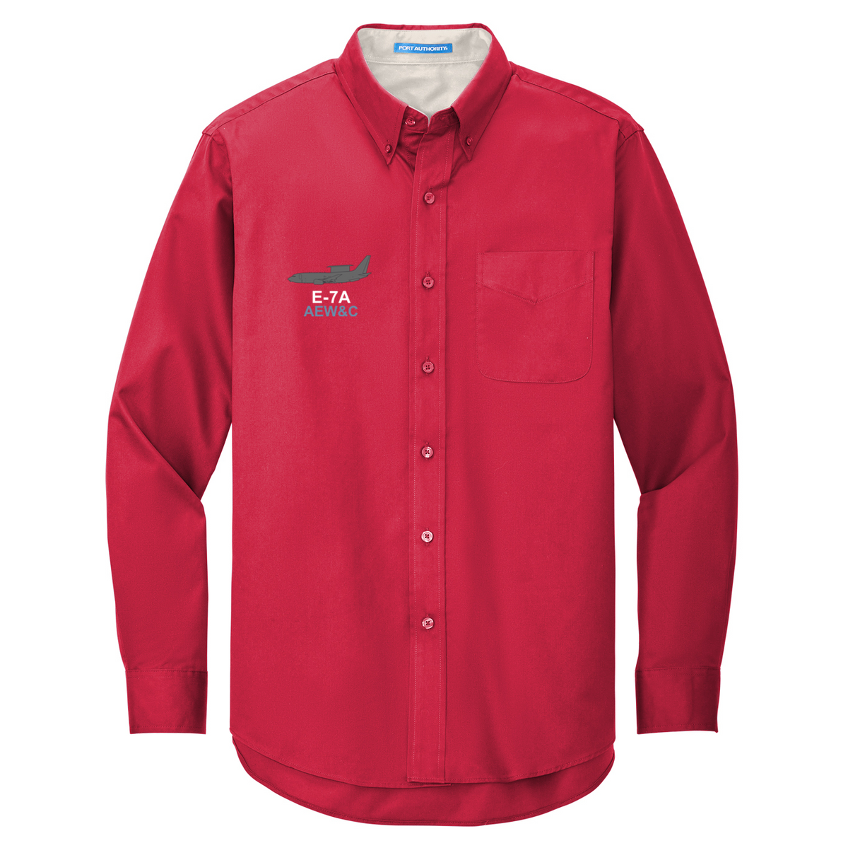 Boeing E-7A Program Port Authority Long Sleeve Easy Care Button Down Shirt - TALL Sizes Available