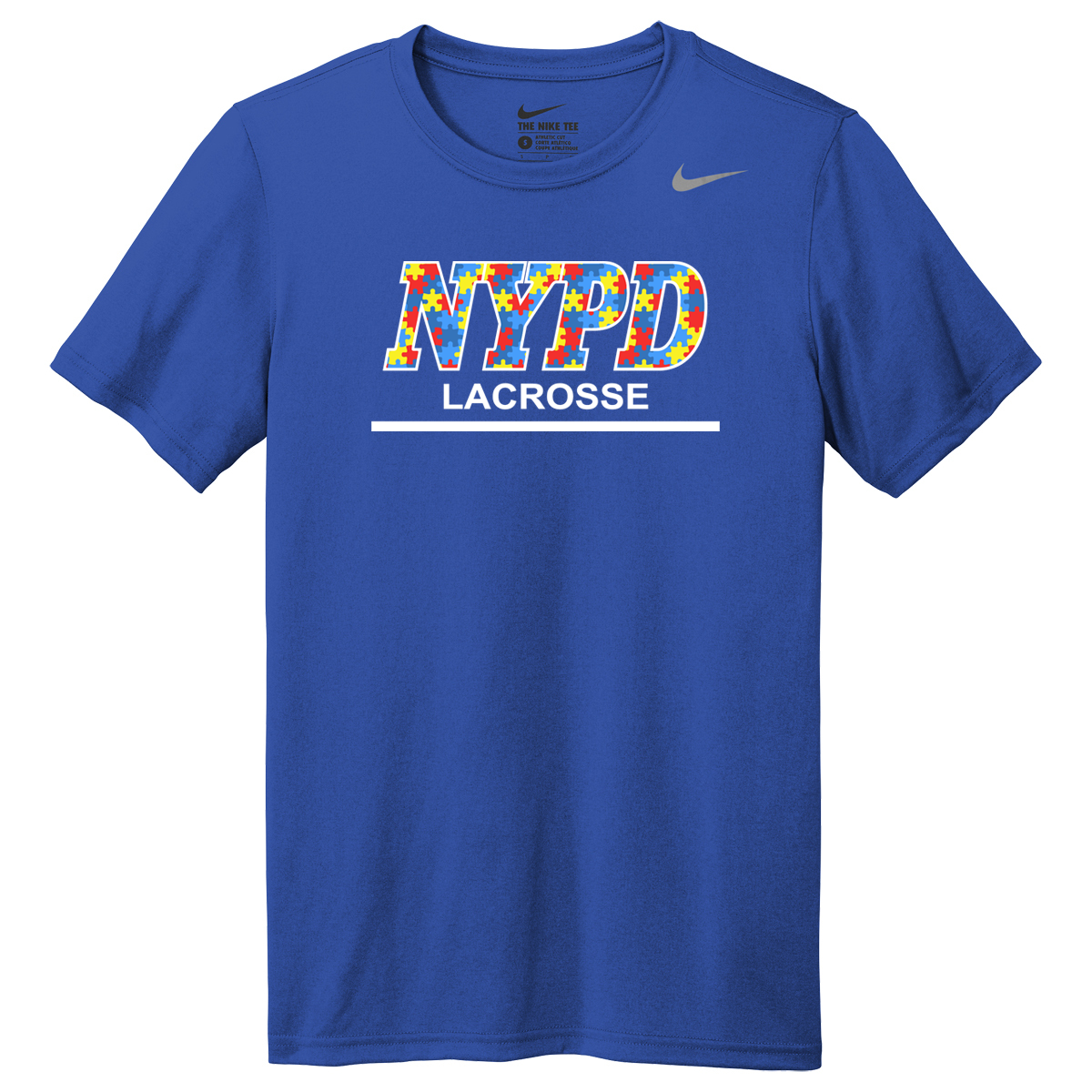 NYPD Lacrosse Nike rLegend Tee - Autism Awareness