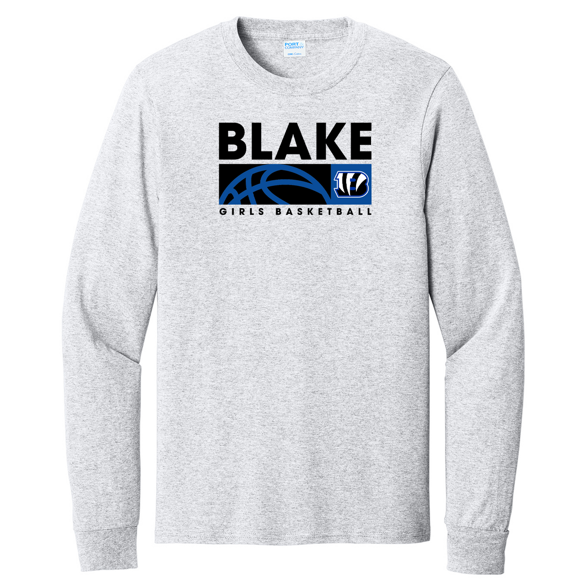 Blake Girls Basketball Port & Co® Long Sleeve Shirt