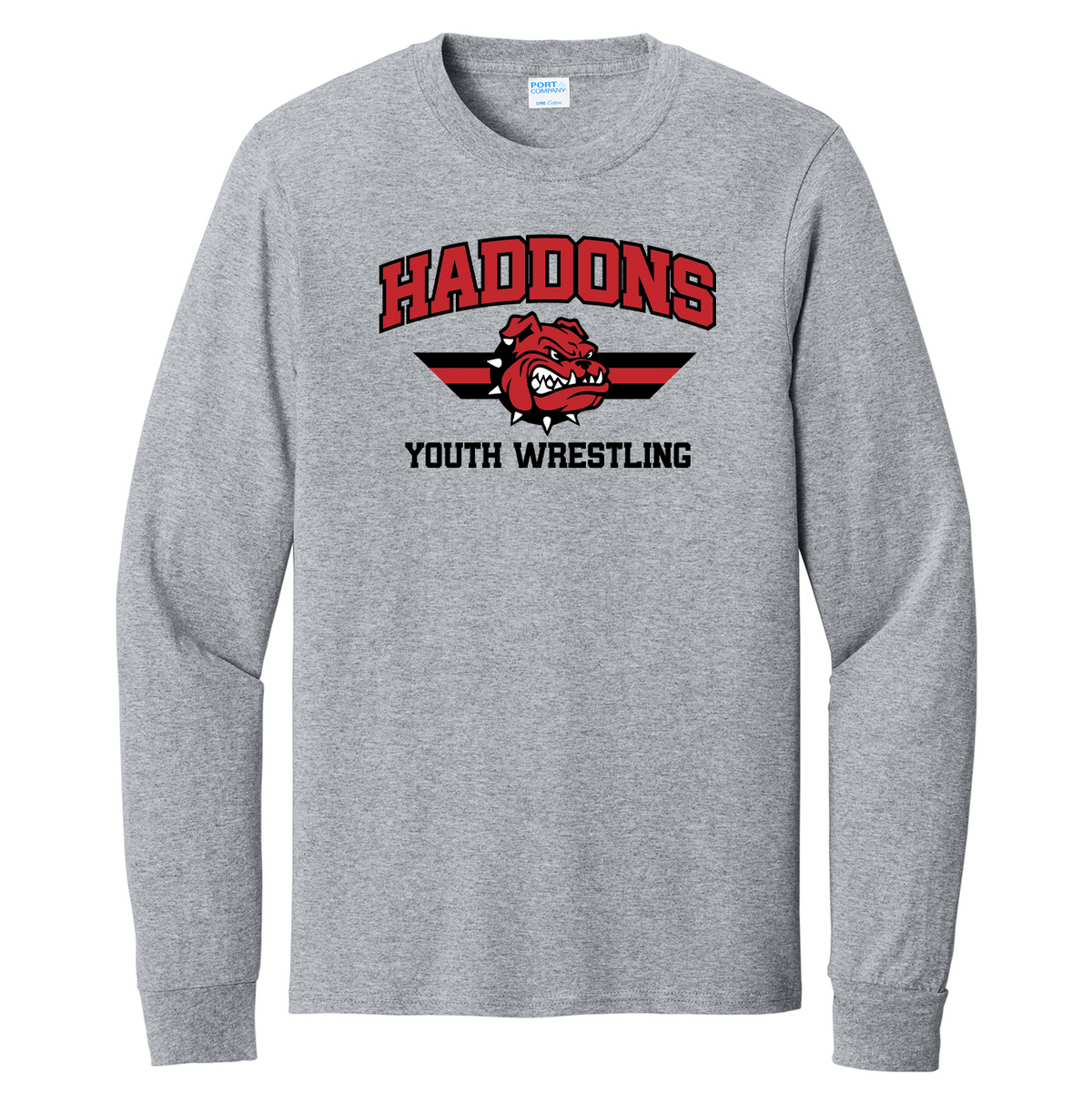Haddons Youth Wrestling Core Cotton Long Sleeve Tee
