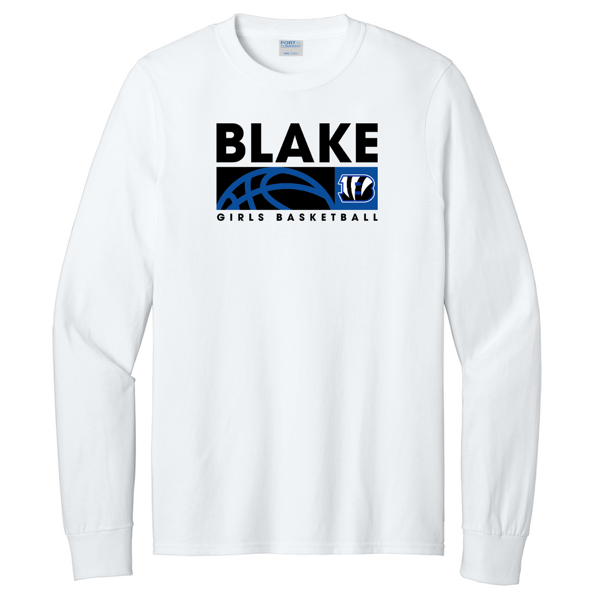 Blake Girls Basketball Port & Co® Long Sleeve Shirt