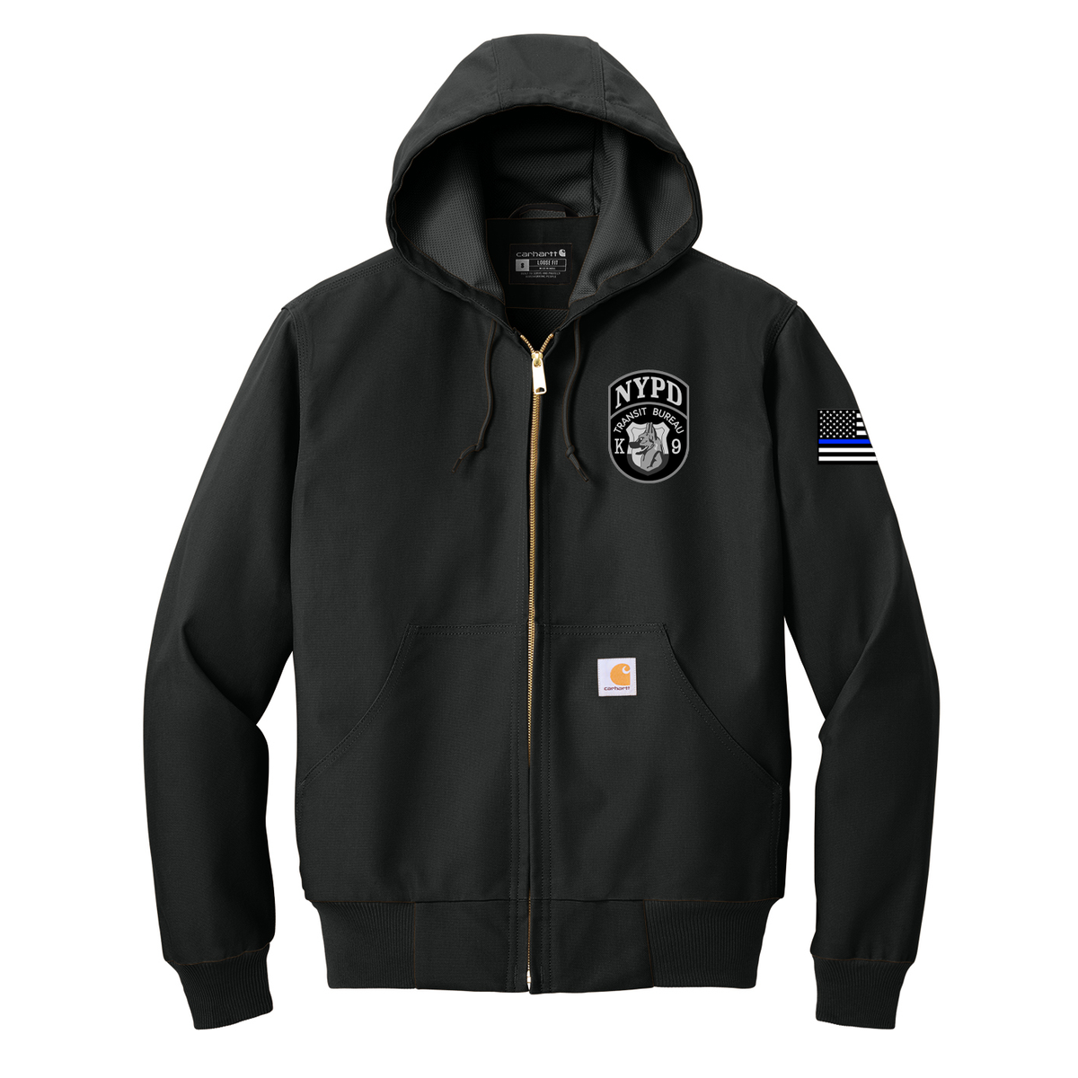 NYPD Transit K9 Carhartt Thermal-Lined Duck Active Jacket