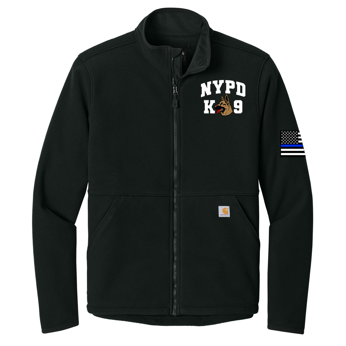 NYPD Transit K9 Carhartt Textured Full-Zip Fleece Jacket
