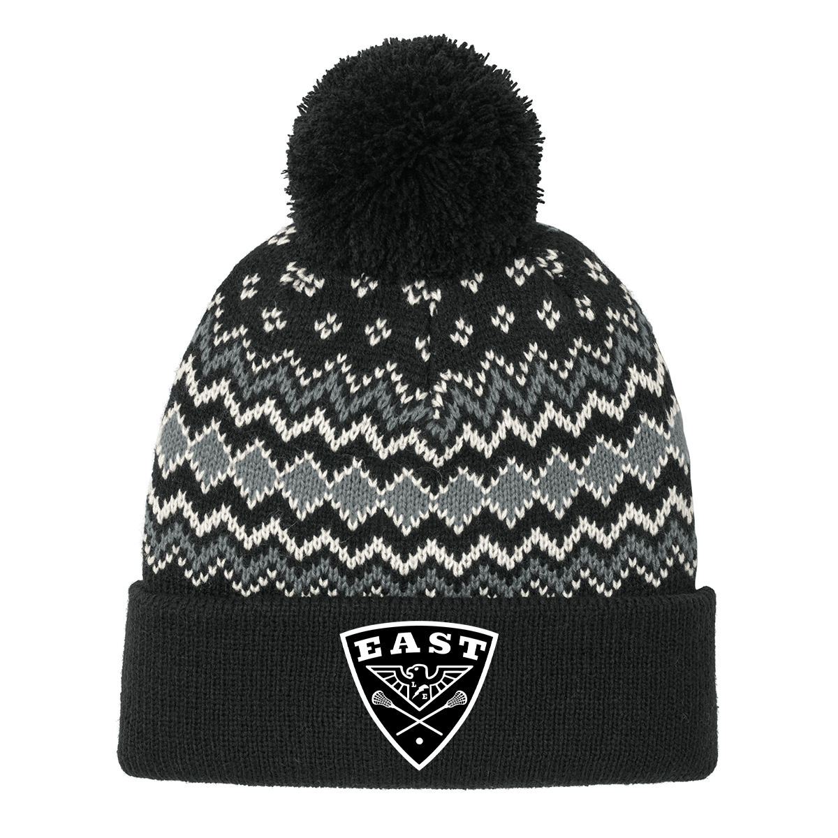 Lakota East HS Lacrosse Port Authority® Alpine Pom Beanie