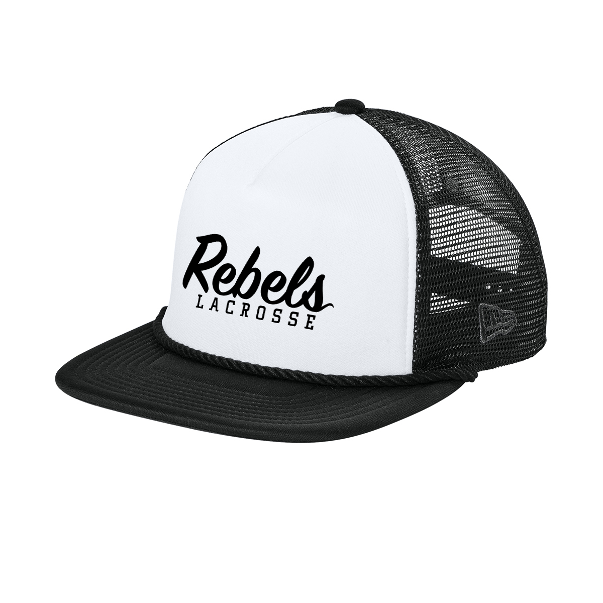 Rebels Lacrosse New Era Foam Rope Trucker