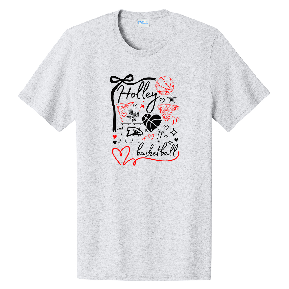 Holley Central School Girls Basketball Easy Cotton Tee