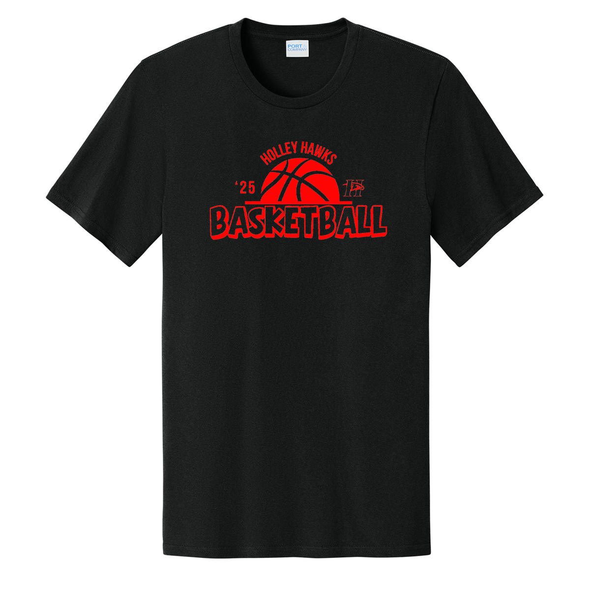 Holley Central School Girls Basketball Easy Cotton Tee