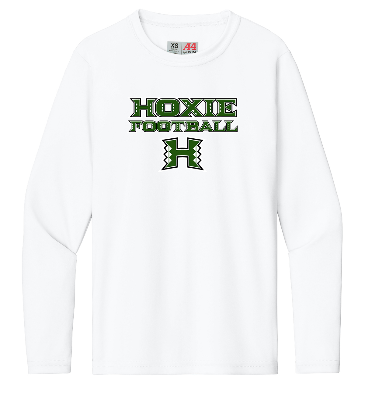 Hoxie Mustangs Football Performance Long Sleeve Crew