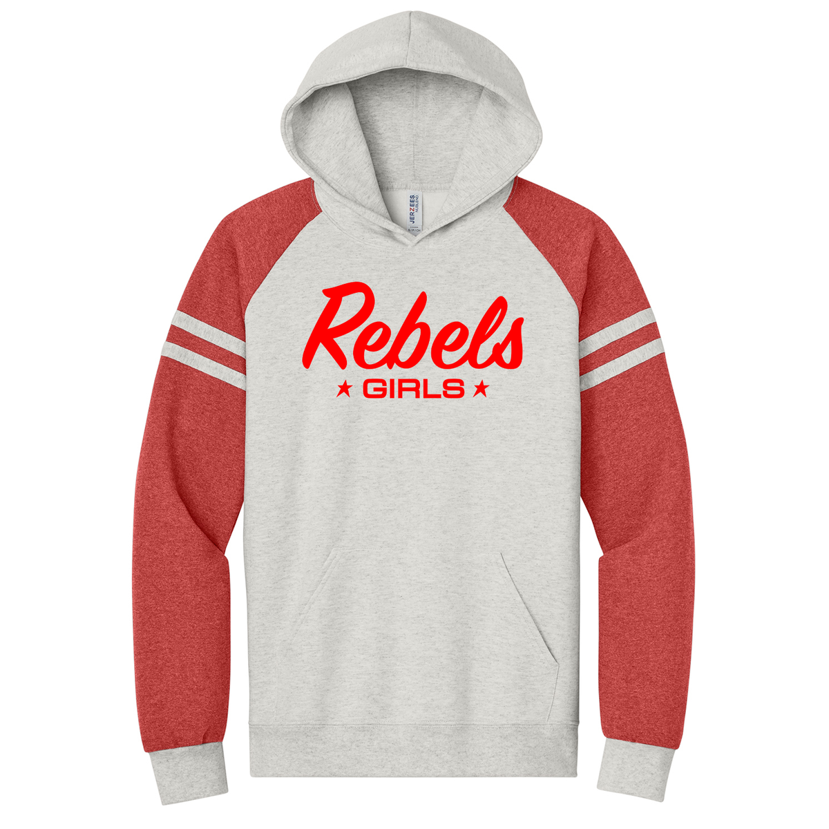Rebels LC Girls Lacrosse Colorblocked Raglan Hooded Sweatshirt