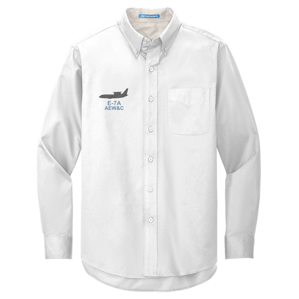 Boeing E-7A Program Port Authority Long Sleeve Easy Care Button Down Shirt - TALL Sizes Available