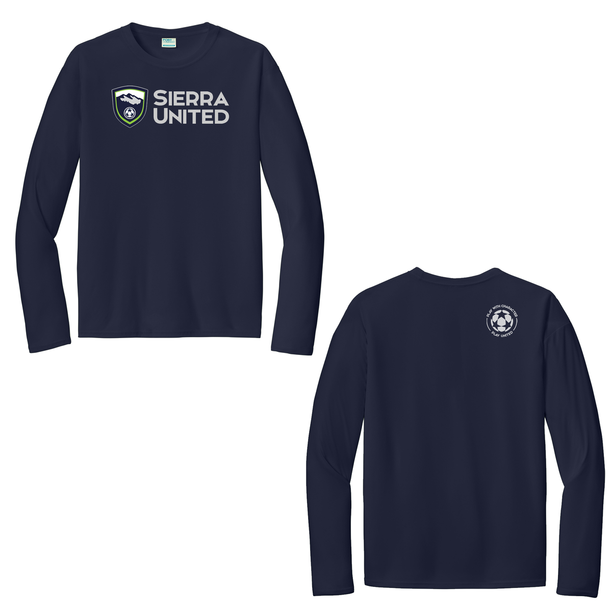 Sierra United Soccer Club Port & Company Long Sleeve Performance Tee