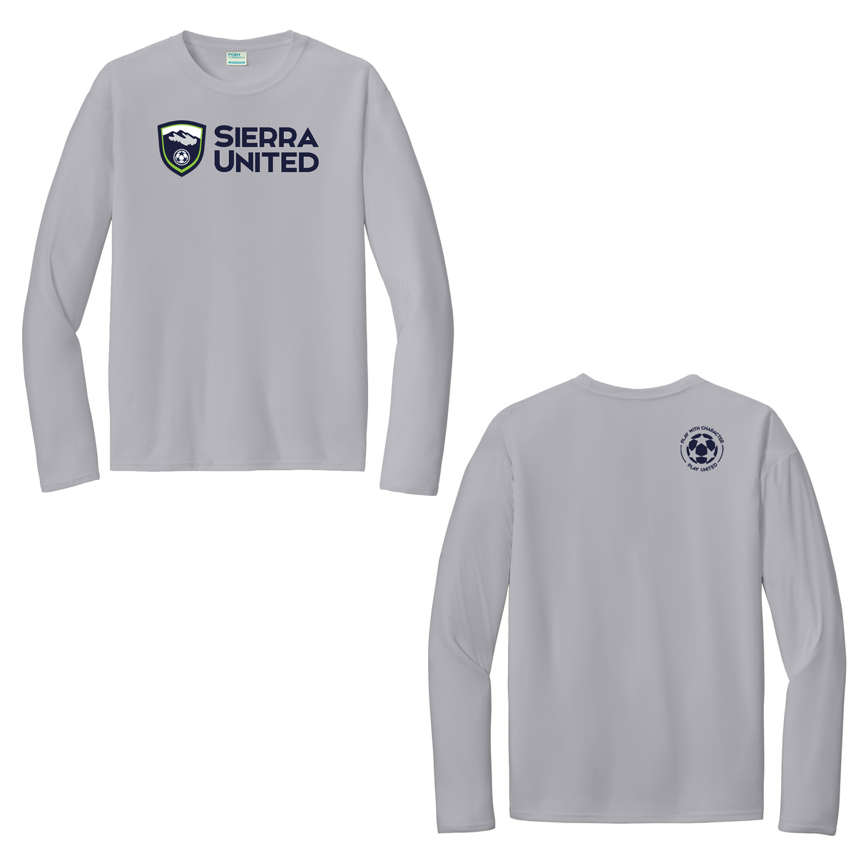 Sierra United Soccer Club Port & Company Long Sleeve Performance Tee