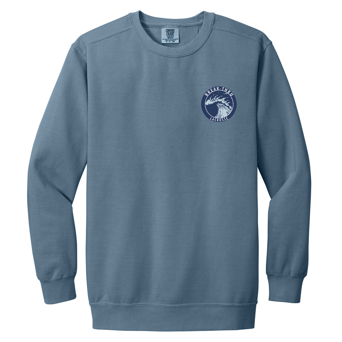 Break Thru Lacrosse Comfort Colors Ring Spun Crewneck Sweatshirt