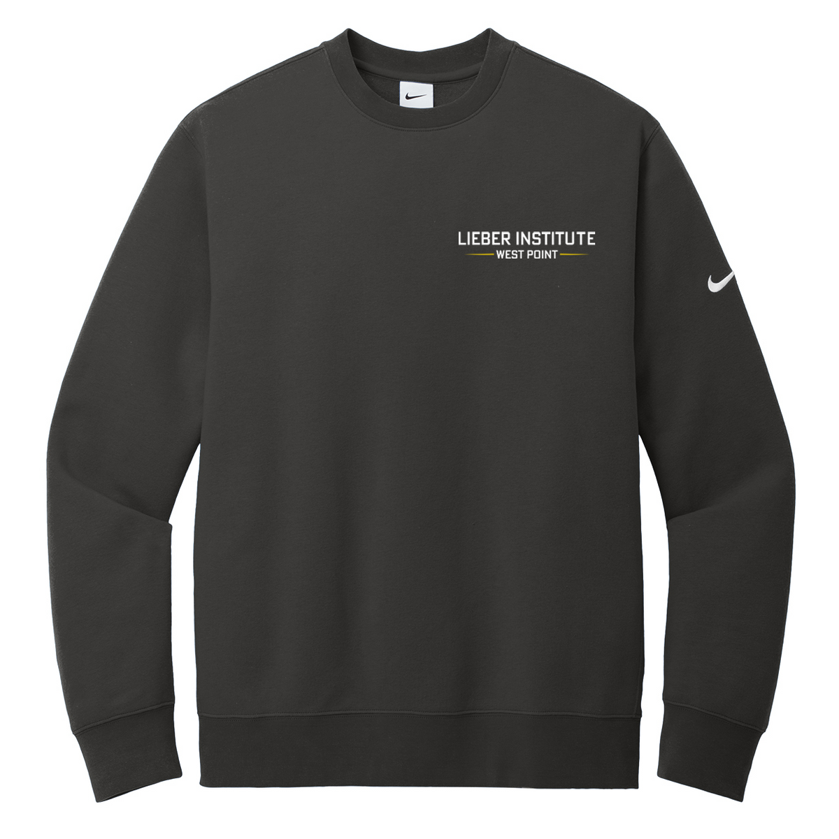USMA Lieber Institute Nike Fleece Crew Neck - Embroidered