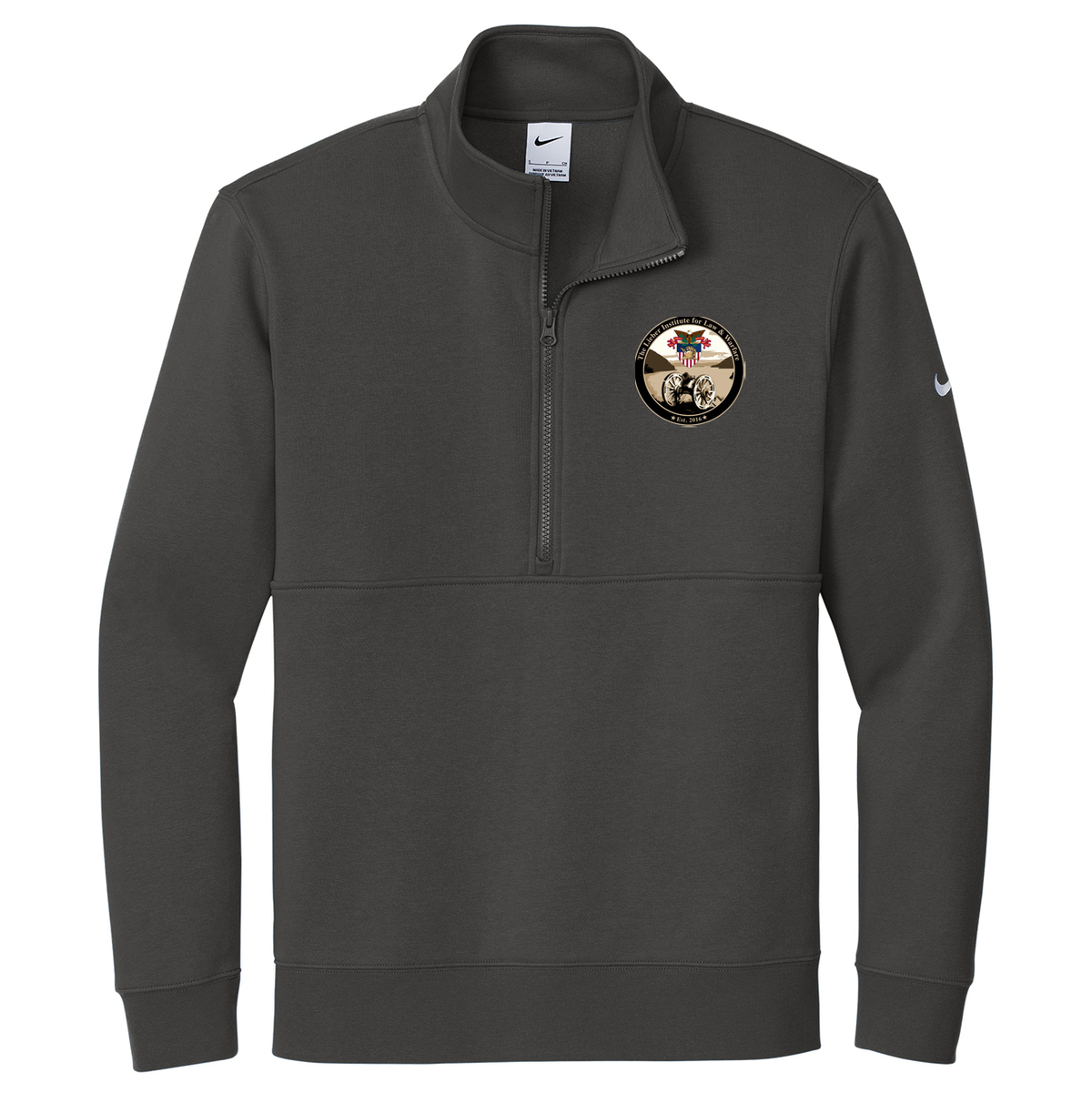 USMA Lieber Institute Nike Club Fleece 1/2-Zip - Patch Logo