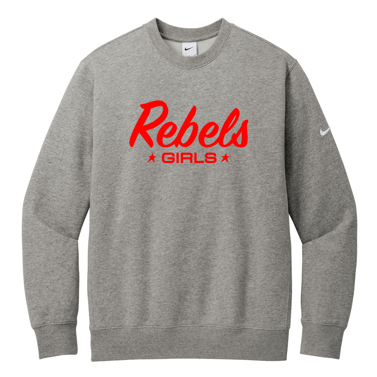 Rebels LC Girls Lacrosse. Nike Fleece Crew Neck