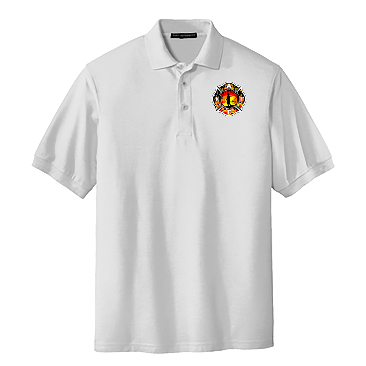 Long Beach Professional Firefighters Silk Touch Polo