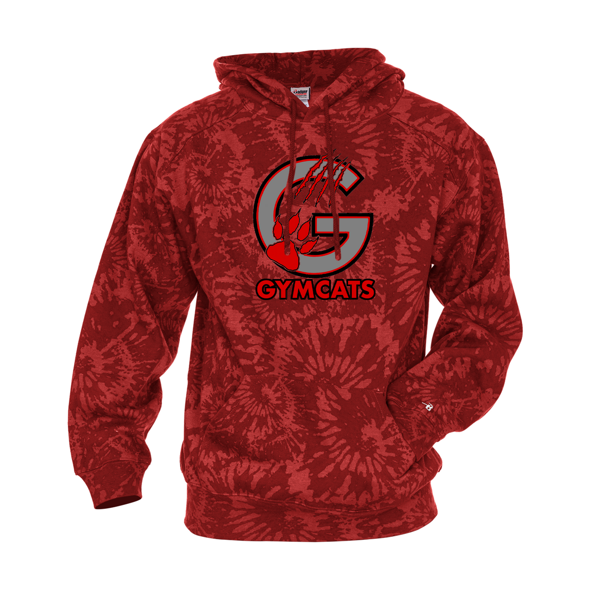 Gymcats Gymnastics Tie-Dye Hoodie