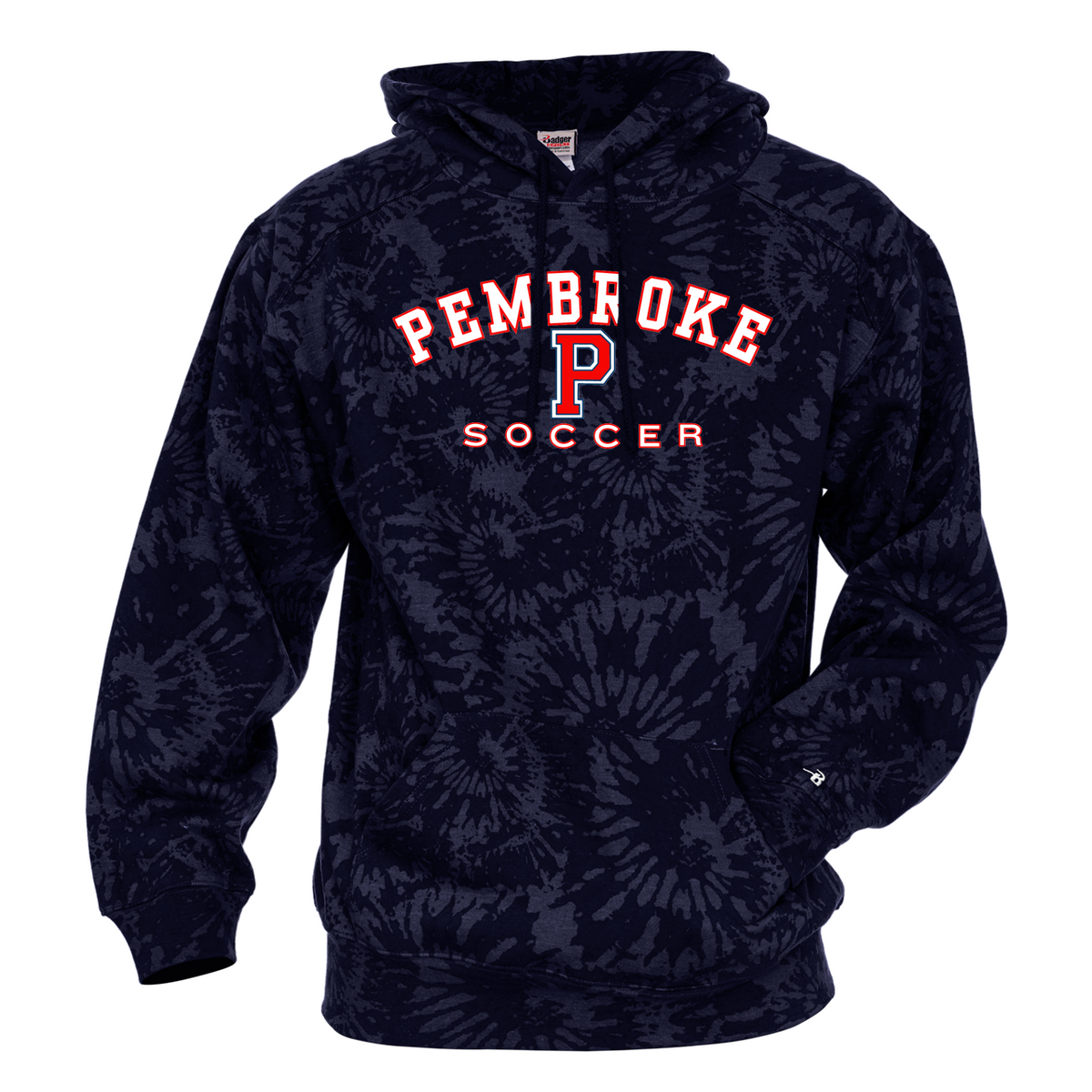 Pembroke Soccer Tie-Dye Hoodie