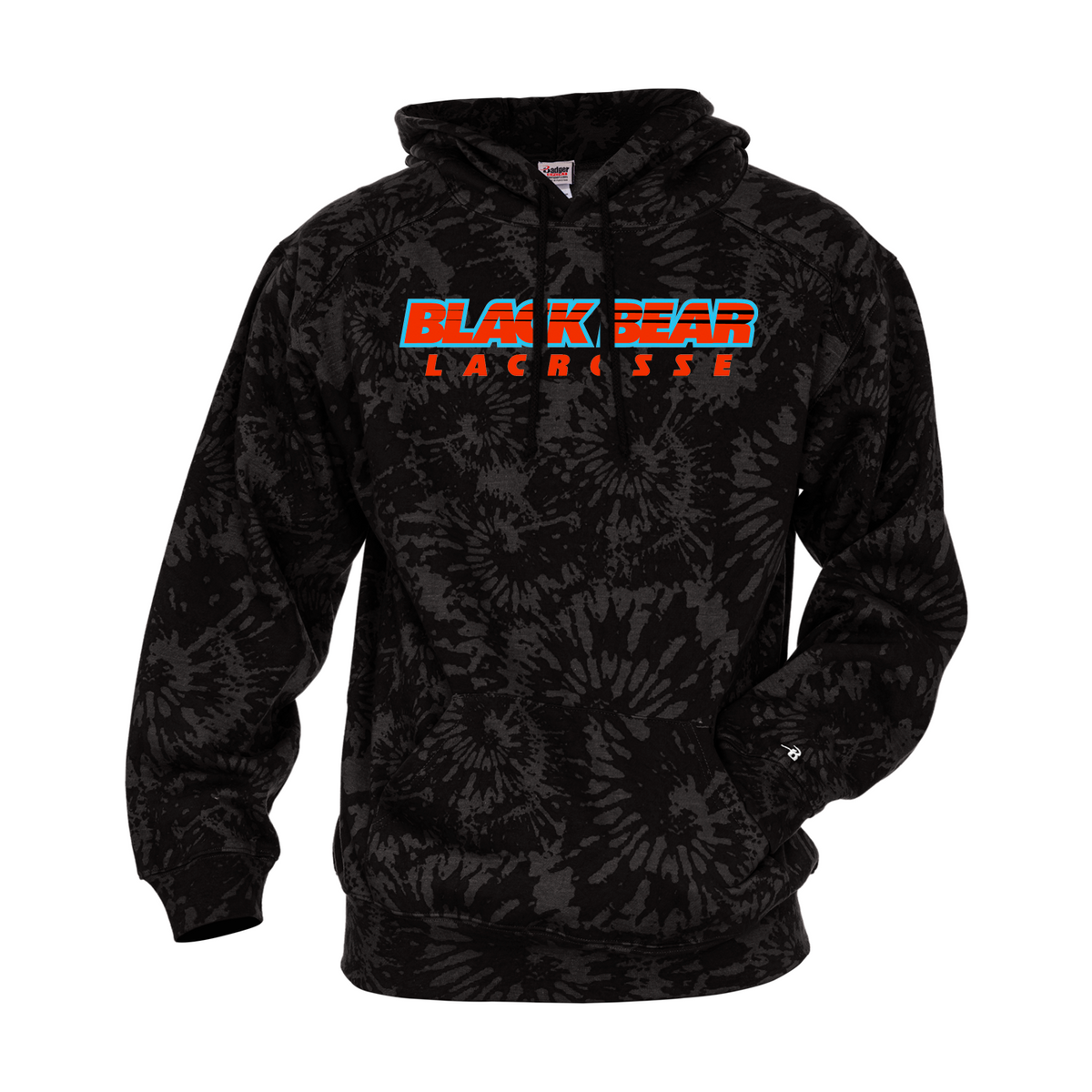 Black Bear Lacrosse Tie-Dye Hoodie