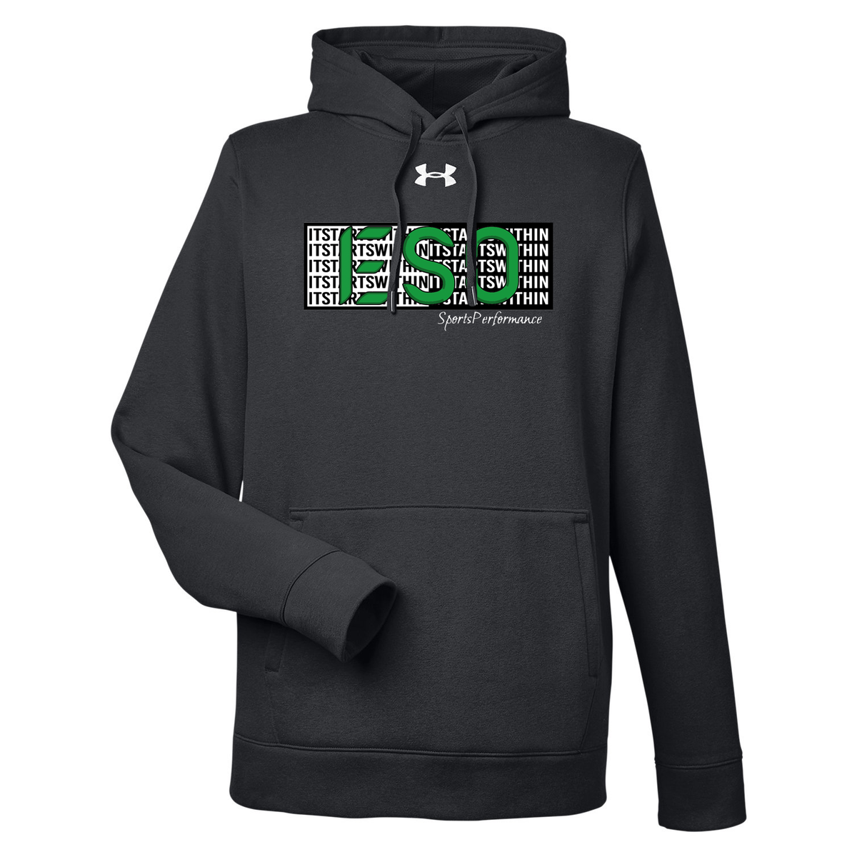 ESO Sports Performance Under Armour Men's Hustle Pullover Hooded Sweatshirt