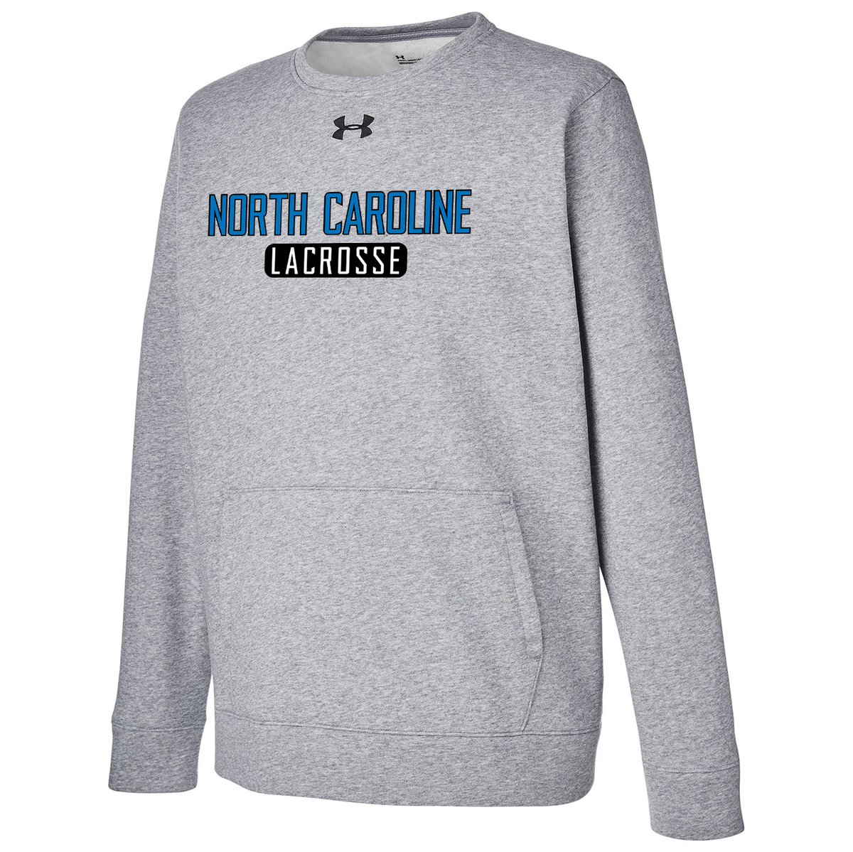 North Caroline Girls Lacrosse Under Armour Men's Hustle Fleece Crewneck Sweatshirt