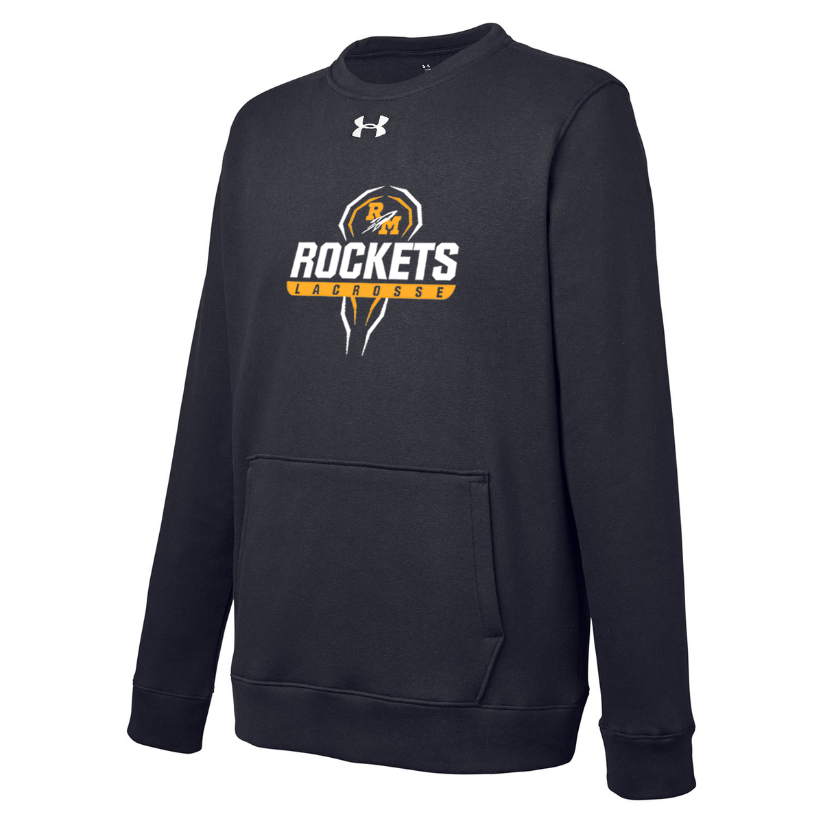 Richard Montgomery Rockets Lacrosse Under Armour Men's Hustle Fleece Crewneck Sweatshirt