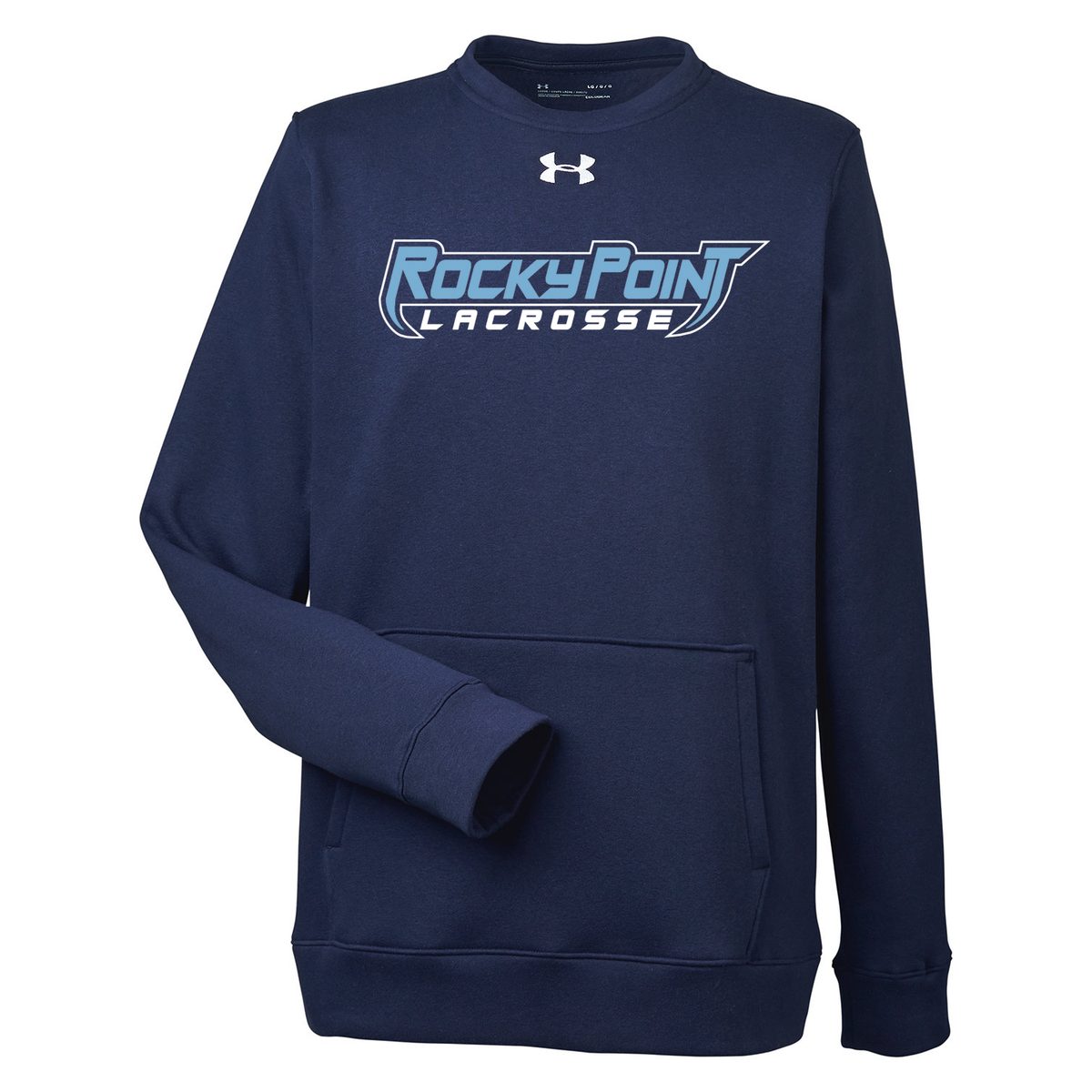 Rocky Point Girls Lacrosse Under Armour Men's Hustle Fleece Crewneck Sweatshirt