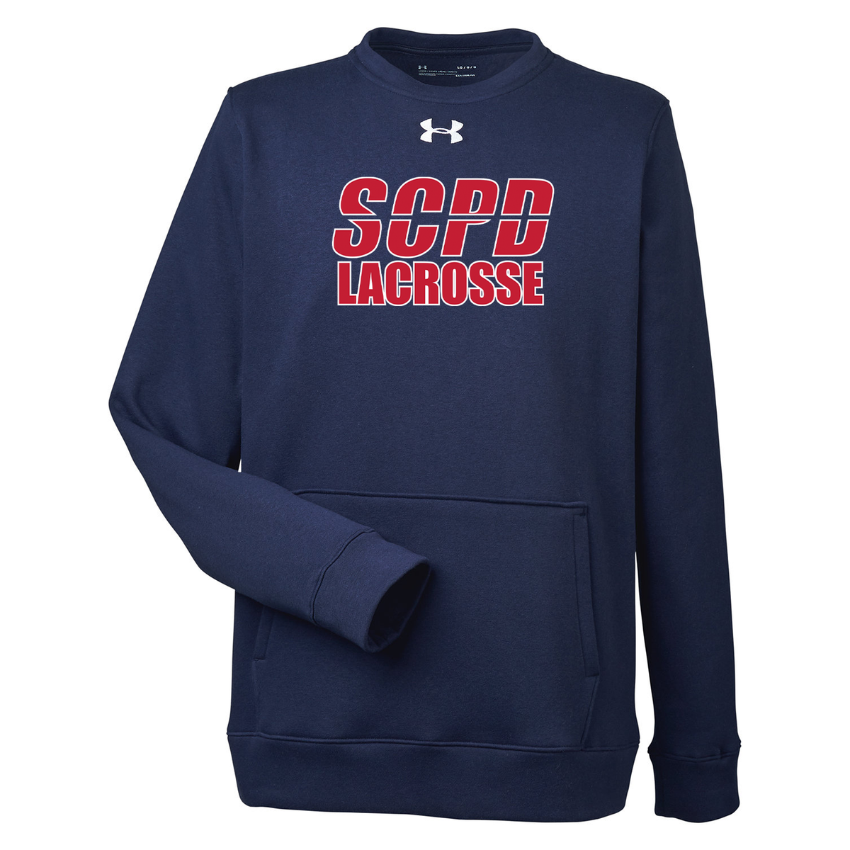 SCPD Lacrosse Under Armour Men's Hustle Fleece Crewneck Sweatshirt