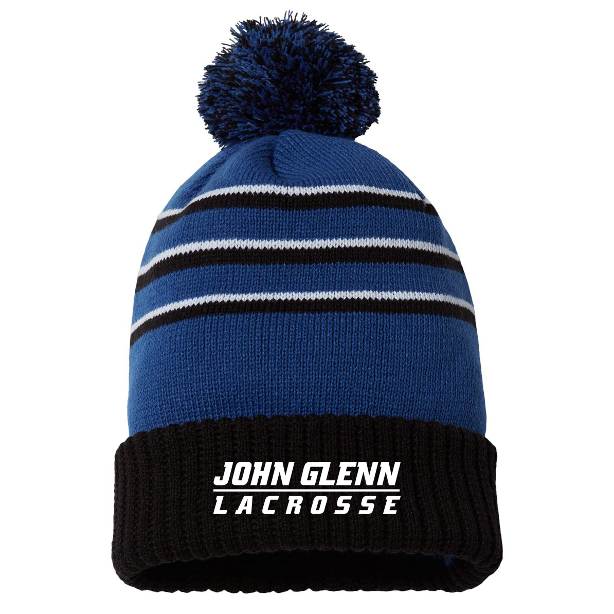 John Glenn Lacrosse Striped Beanie