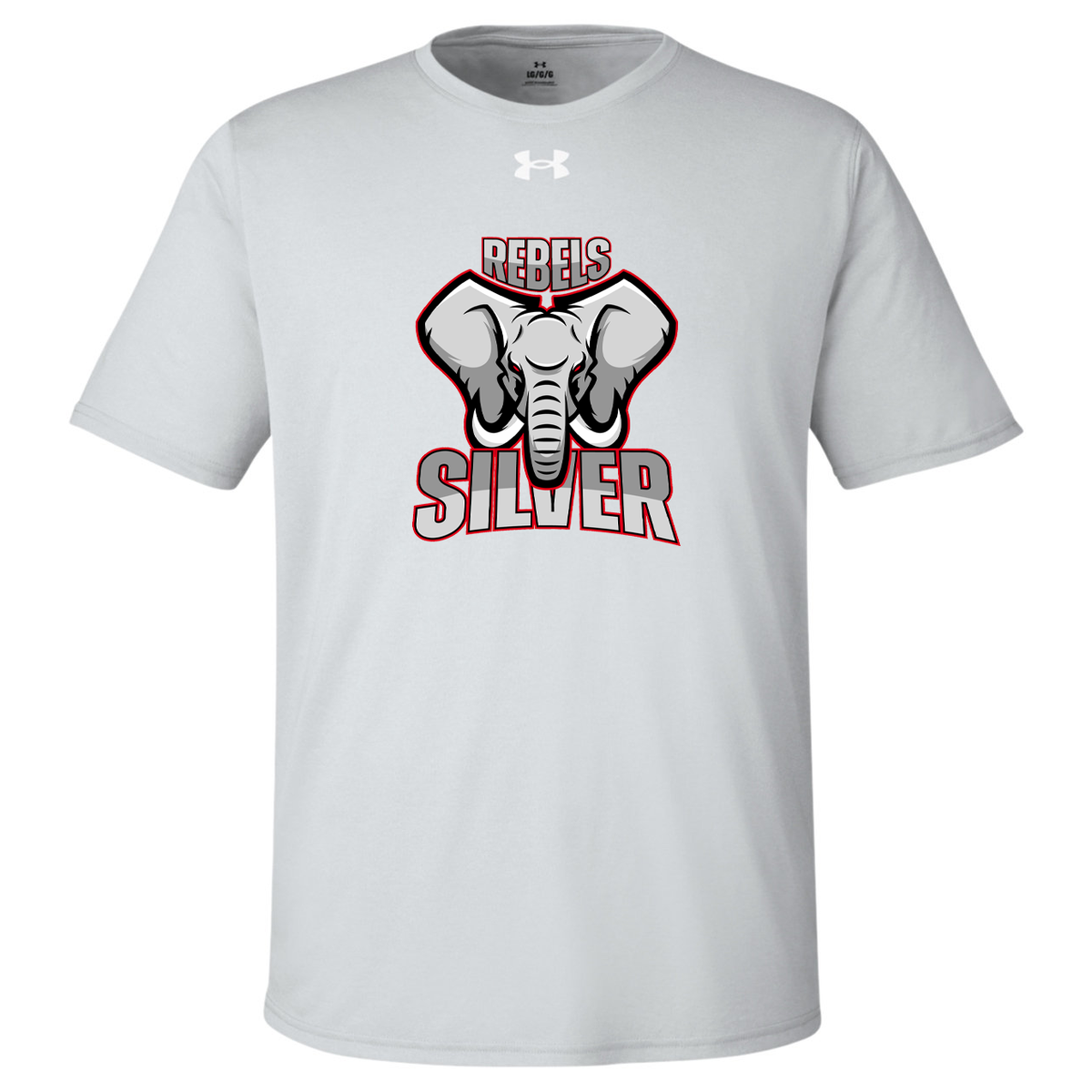 Rebels Silver Under Armour Team Tech T-Shirt