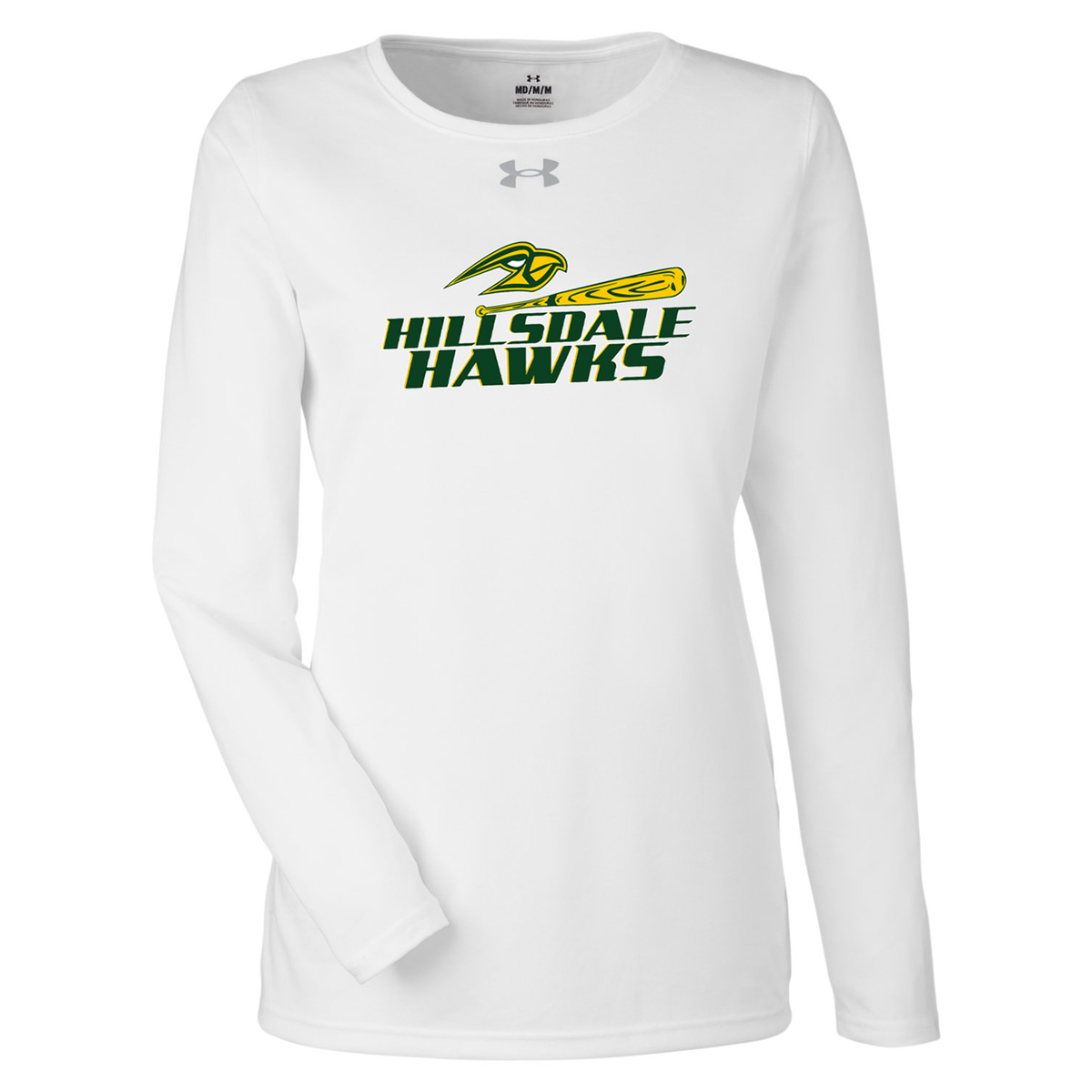 Hillsdale Hawks Under Armour Ladies Tech Long Sleeve Tee