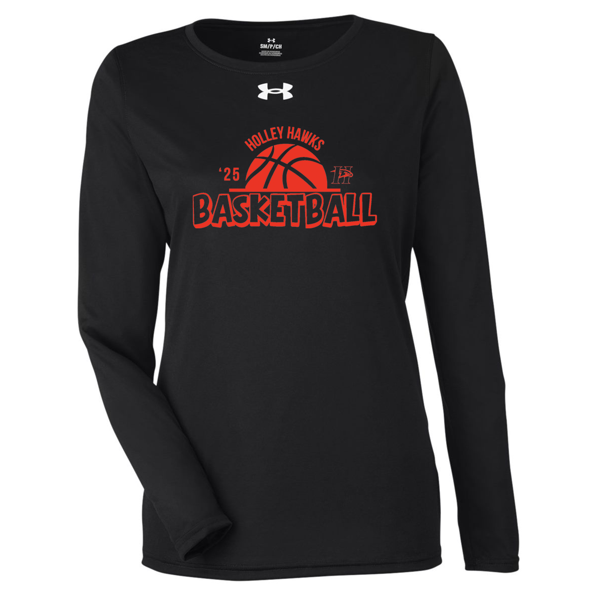 Holley Central School Girls Basketball Under Armour Ladies Tech Long Sleeve Tee