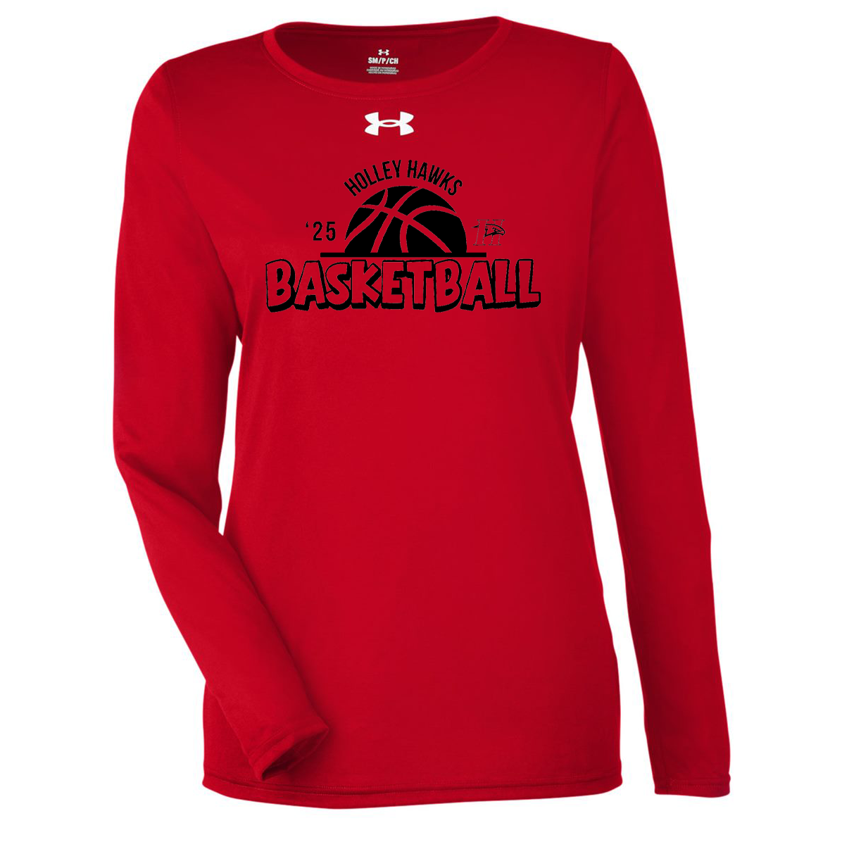 Holley Central School Girls Basketball Under Armour Ladies Tech Long Sleeve Tee