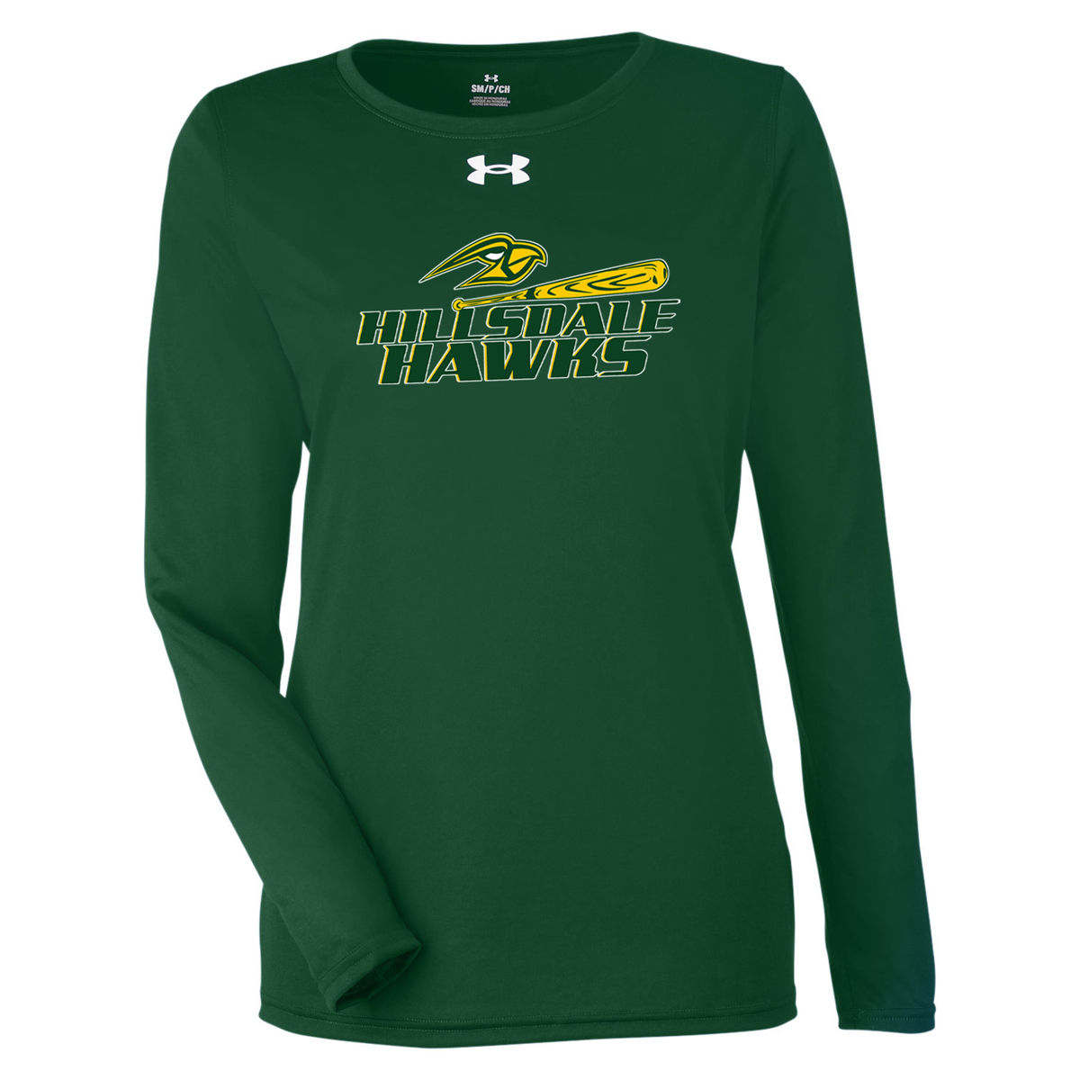 Hillsdale Hawks Under Armour Ladies Tech Long Sleeve Tee